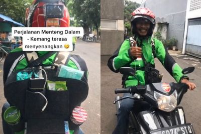 Tak Cukup Bintang Lima, Ojol Ini Sepertinya Wajib Diberi Bintang Tujuh