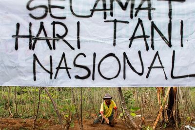 FOTO: Aksi Simpatik Hari Tani Nasional
