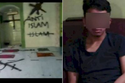 Tersangka Corat-coret Musala Dikenakan Pasal Berlapis, Segini Hukumannya