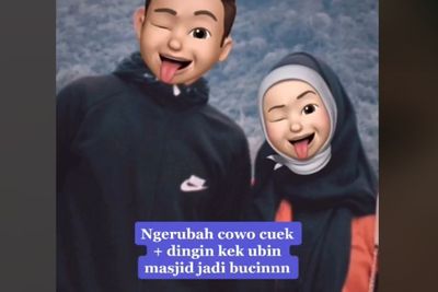 Gokil, Cewek Ini Ubah Pacarnya yang Cuek dan Dingin Kayak Ubin Masjid Jadi Mendadak Bucin