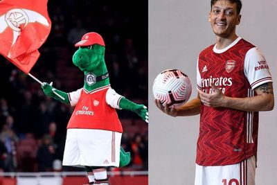 Murah Hati, Ozil Mau Bayar Gaji Maskot Gunnersaurus yang Dihentikan Arsenal