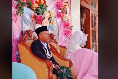 Viral Pengantin Nikah Hasil Perjodohan Orangtua, Sikap Pengantin Wanita Jadi Sorotan