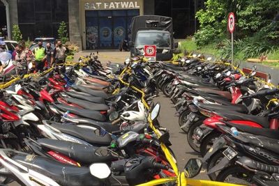 Total Ada 69 Motor yang Diamankan Polda Metro Saat Kerusuhan Demo di Jakarta