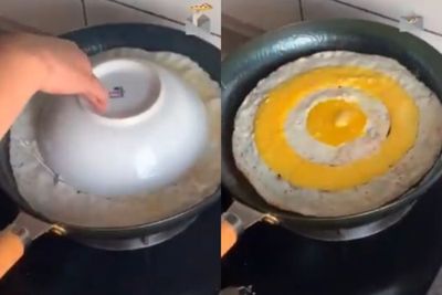 Membuat Telur Seperti Papan Target Panahan