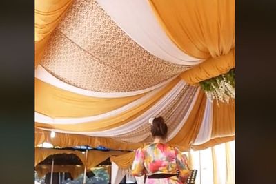Viral Tenda Megah Pernikahan Mendadak Ambruk dan Hancur, Netizen: Mungkin Doa Mantan