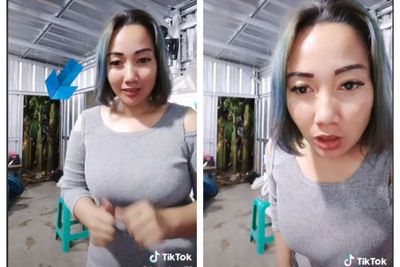 Lagi Asyik Main TikTok, Cewek Ini Dikejutkan Sosok Mirip Pocong di Balik Pohon Pisang