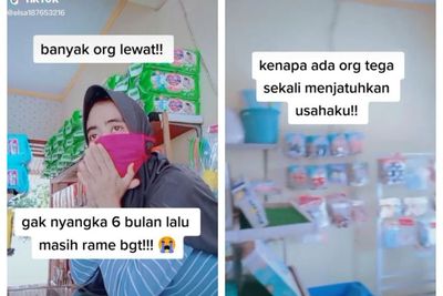 Usahanya Dikerjain Orang, Wanita Ini Sedih Sampai Bawa Anak ke Toko Saking Sepinya Jualan