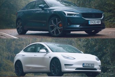 Melihat Drag Race Antara 2 Mobil Listrik Yaitu Tesla Model 3 dan Polestar 2