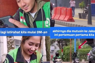 Uwu! Kisah Cinta Romantis Pasangan yang Bermula dari Ojol, LDR Tak Jadi Halangan