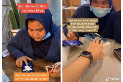 Cowok Ganteng Hadiahkan Sahabatnya HP Baru karena Sering Error, Endingnya Bikin Baper