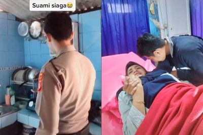 Suami Wanita ini Bantu Memasak Saat Dirinya Sakit, Bikin Netizen Ingin Cepat Menikah