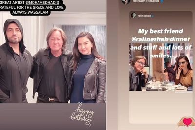 Ucapkan Selamat Ulang Tahun ke Ayah Gigi Hadid, Raline Shah Dapat Balasan Emoticon Cinta