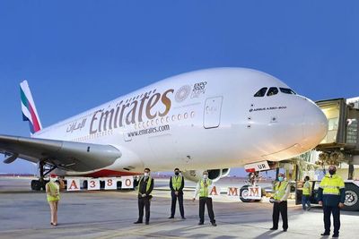 Pesawat Emirates A380 Kembali Mengudara ke Yordania
