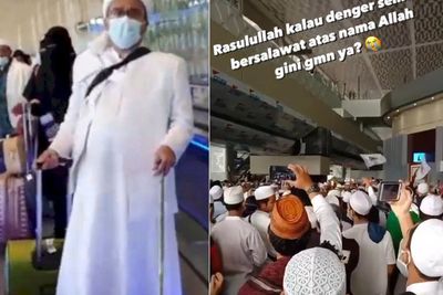 Ikut Sambut Kedatangan Habib Rizieq, Arie Untung Terharu Dengar Lantunan Shalawat Massa
