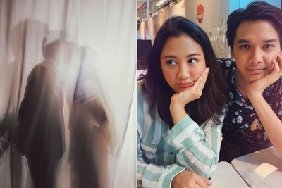 Pamer Foto Ciuman dengan Suami dari Balik Tirai, Sherina Munaf Bikin Netizen Baper