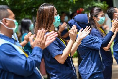 FOTO: Peringatan Hari Kesehatan Nasional Ke-56 di Jakarta