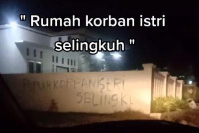 Heboh Rumah Dicoret-coret dengan Tulisan Rumah Istri Selingkuh , Begini Ceritanya