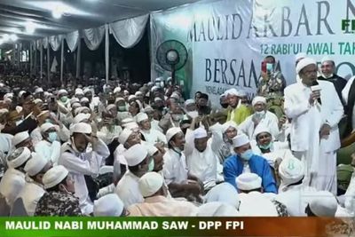Maulid Nabi, Habib Rizieq: Ada Lonte Hina Habib Dijaga Polisi, Kacau!
