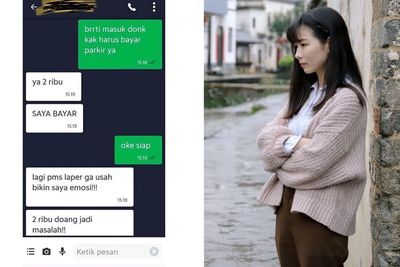 Viral Cewek Ngegas ke Driver Ojol Gegara Masalah Parkir, Ternyata Lagi PMS
