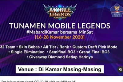 Bikin Turnamen Mobile Legends Berhadiah Ratusan Ribu, Satgas Covid-19 Panen Hujatan