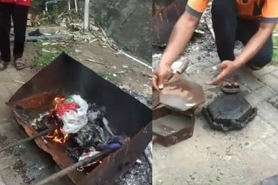 Viral Seorang Pria Olah Sampah Plastik Jadi Paving Block, Idenya Tuai Pujian Warganet