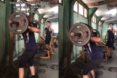Pria ini Melongo Saat Liat Wanita yang Sanggup Angkat Beban Berat, Netizen: Masnya Kaget