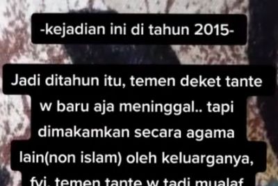 Wanita Mualaf Meninggal Dimakamkan Secara Non Islam, Orang Terdekat Alami Kejadian Aneh