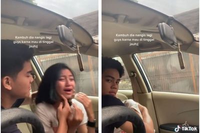 Viral Video Cewek Bucin, Nangis Kejer Gak Mau Ditinggal Pacar
