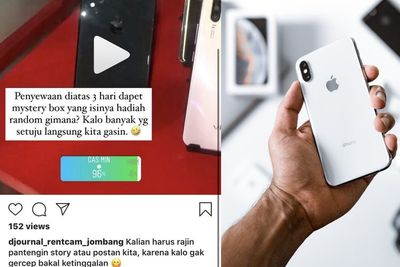 Online Shop Ini Tawarkan Jasa Sewa iPhone, Bayarannya Mulai Rp16 Ribuan