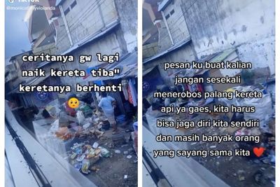 Saksikan Orang Tertabrak Kereta, Cewek Ini Beri Nasihat: Jangan Terobos Palang Pintu