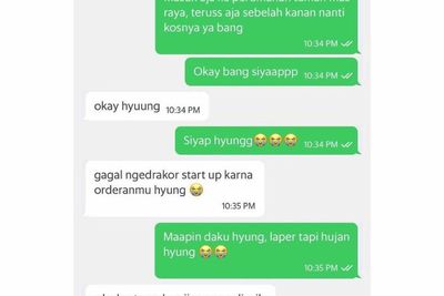 Gagal Drakoran karena Dapat Orderan, Chat Driver Ojol Ini Bikin Ngakak