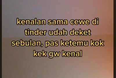 Kenal Cewek 1 Bulan di Tinder, Cowok Ini Kaget saat Bertemu, Ternyata Sosok Ini