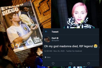 Diego Maradona Meninggal Dunia, Netizen Malah Ucapkan RIP Madonna