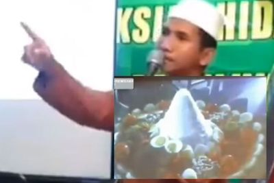 Viral Ceramah Ustad Abdul Aziz, Sebut Bikin Tumpeng Otomatis Beragama Hindu