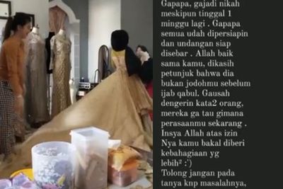 Nyesek! Wanita Ini Batal Nikah di H-7, Padahal Sudah Siapkan Gaun