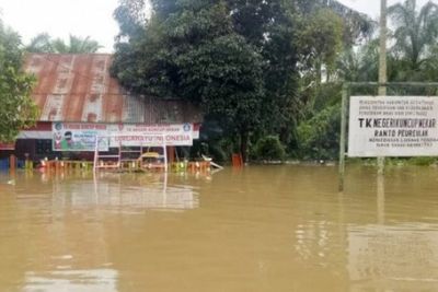 Ratusan Gedung Sekolah di Aceh Timur Terendam, Ujian Akhir Semester Tertunda