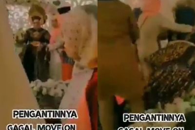Heboh Wanita Pingsan saat Acara Pernikahannya Didatangi Mantan, Sempat Teriak Histeris