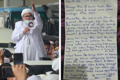Habib Rizieq Tulis Surat di Dalam Rutan, Begini Isinya