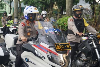 Momen TNI-Polri Patroli Skala Besar di Jakarta