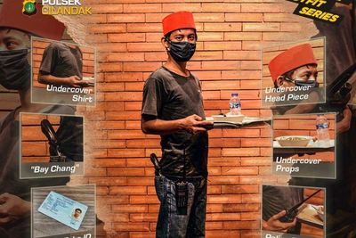 Heboh Polsek Cilandak Bongkar Outfit Intel saat Nyamar, Jadi Tukang Bakso Bawa HT