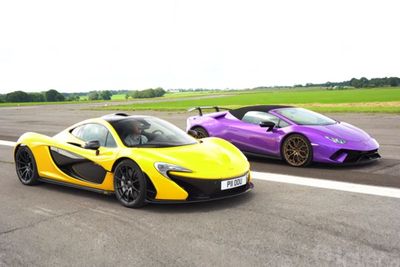 Melihat Adu Drag Race Antara McLaren P1 dan Lamborghini Huracan Performante