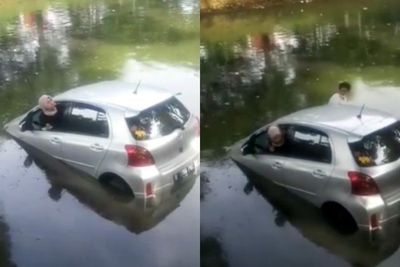 Mobil Berisi 2 Sejoli Nyemplung ke Kali di Bintaro, Pengemudi Diduga Baru Bisa Bawa Mobil