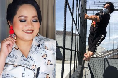 Hasil Swab Masih Positif Covid-19, Sinyorita Unggah Foto Manjat Pagar di Loteng