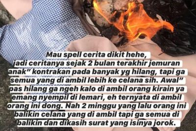 Viral Maling Celana Dalam Wanita Bikin Resah, Kembalikan Curian dengan Bekas Menjijikkan