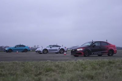 Melihat Drag Race Antara BMW M5, Audi RS3, dan Porsche 911 Turbo S!