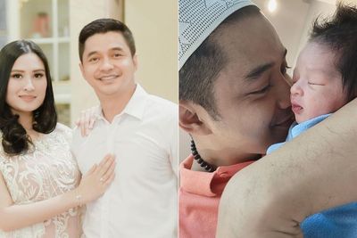 Adly Fairuz dan Angbeen Rishi Dikaruniai Anak Pertama, Hidung Mancungnya Curi Perhatian