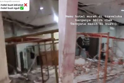 Pria Ini Tergiur Harga Hotel Murah, Saat Sampai Rupanya Masih Dibangun, Disambut Kuli