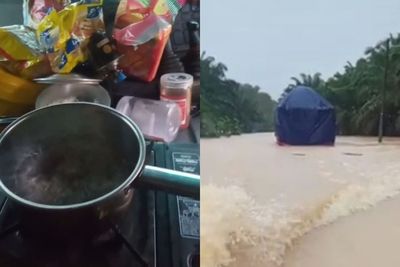 Viral Video Pengemudi Truk Terjebak Banjir di Tengah Hutan Sawit