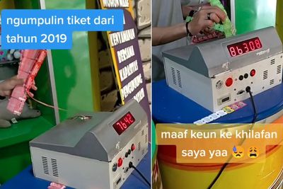 Viral Emak-Emak Tukar Tiket Wahana Dua Koper Besar, Netizen Penasaran Hadiahnya