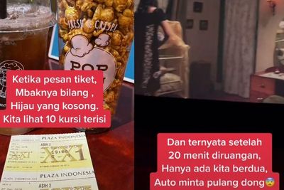 Wanita Ini Nonton Film Horor Berdua di Bioskop, Tapi Petugas Bilang 10 Kursi Terisi